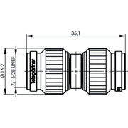 Telegärtner - Koax-Kupplung TNC-Kupplung (M-M) 100023834 Sti-Sti, 50 Ohm