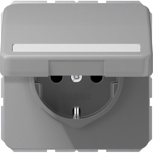Jung - Steckdose SCHUKO-Steckdose 16A 250V CD 1520 BFNAKL GR Klappdeckel