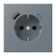 Jung - Steckdose SCHUKO Steckdose LC 1520-15 CA 251 gris 59 (4320H)