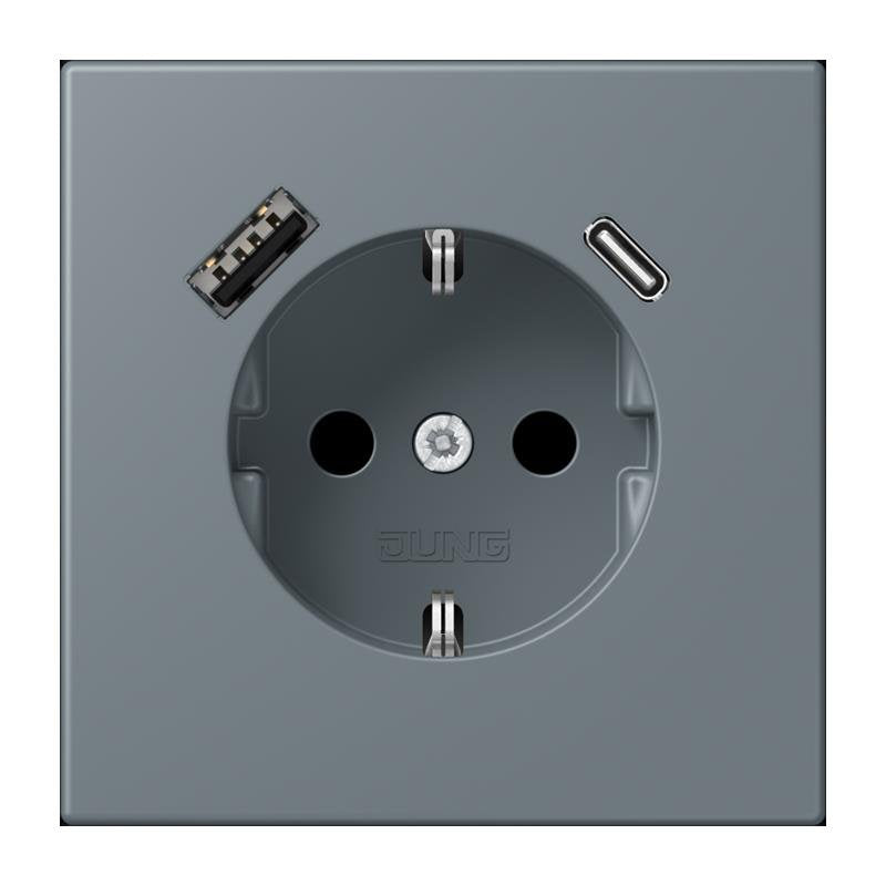 Jung - Steckdose SCHUKO Steckdose LC 1520-15 CA 251 gris 59 (4320H)