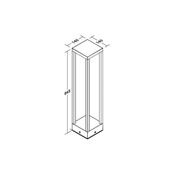 Brumberg Leuchten - Wegeleuchte LED-Pollerleuchte 65263103 3000K, graphit