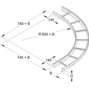 Niedax - Bogen für Kabelleiter Großer Bogen KLBG 60.603