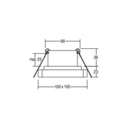 Brumberg Leuchten - Downlight/Strahler/Flutlicht LED-Einbaudownlight 12227183 3000K