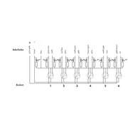 WAGO - Passiver Sensor-/Aktor-Verteiler (mit Leitung) M12-Sensor-/-Aktorbox 757-265/000-010