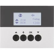Berker - Bussystem-Zeitschaltuhr KNX-Funk Jalousieschaltuhr 85745177 alu lackiert
