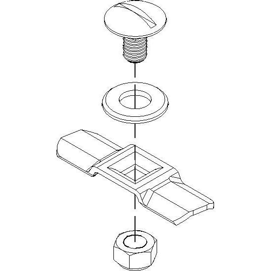 Niedax - Zubehör/Ersatzteile für Stahlkabelkanal Drehriegel RDRS 2/50 E3