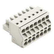 WAGO - Kabelsteckverbinder für Leiterplattensteckverbinder 2-Leiter-Federleiste 721-2107/026-000 CAGECLAMP,2,5mm²,lgr − 50 Stück