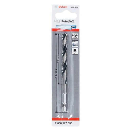 Bosch - Bohrer HSS PointTeQ 2608577533 Sechskantbohrer 8,0