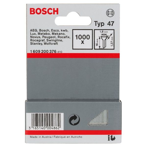 Bosch - Nagel für Nagelgerät Tackernagel Typ 47, 1,8 x 1609200376 1,27 x 16 mm