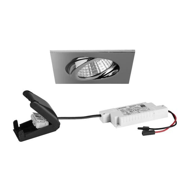 Brumberg Leuchten - Downlight/Strahler/Flutlicht LED-Einbaustrahler 230V 39465023 3000K quadratisch