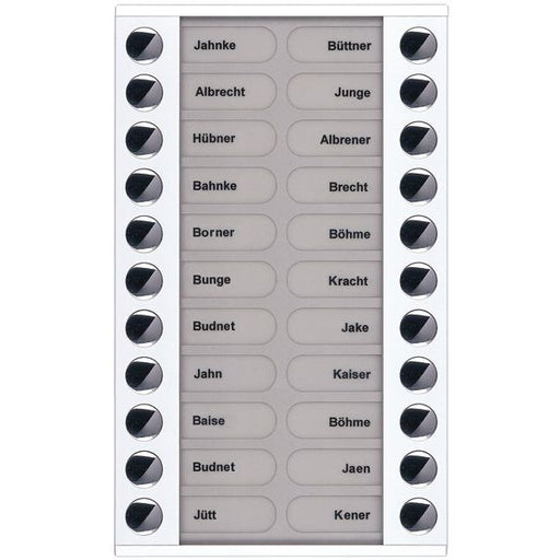 TCS Tür Control - Montageelement für Türstation Audioaußenstation 2-reihig PET22-WS/04 Erw.22 Tasten AP ws