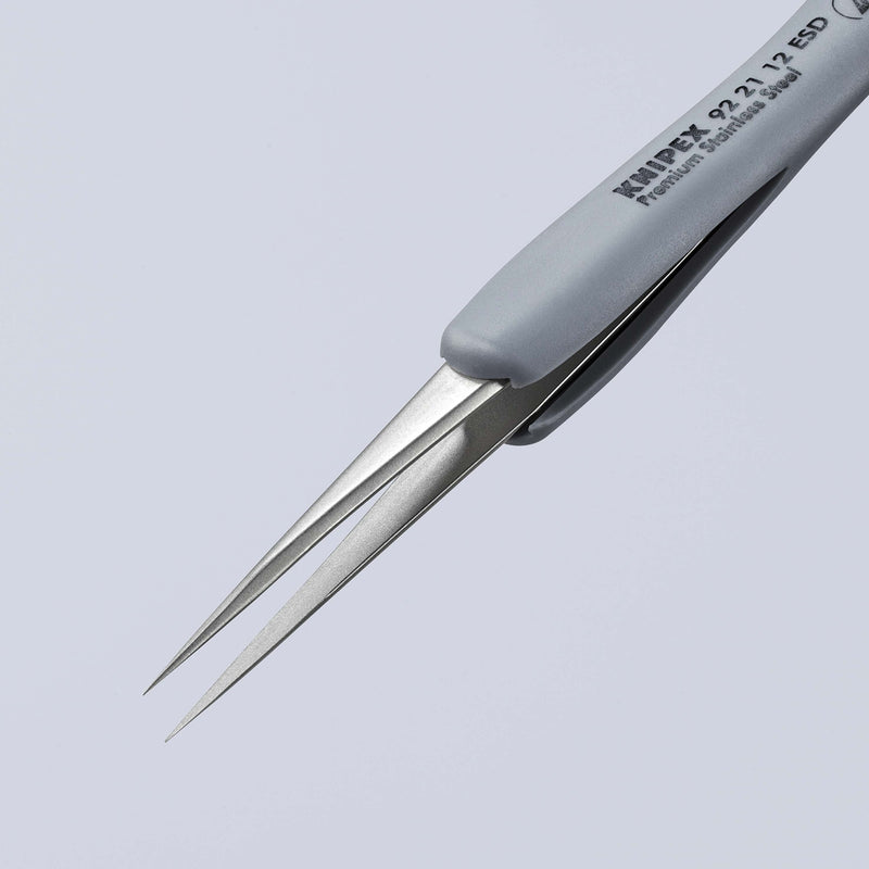 Knipex - Pinzette Präzisionspinzette 92 21 12 ESD − 1 Stück