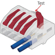 HellermannTyton - Steckklemme Verbindungsklemme HCRN-5-PC-CL (30) 5 Leiter, transp. − 30 Stück