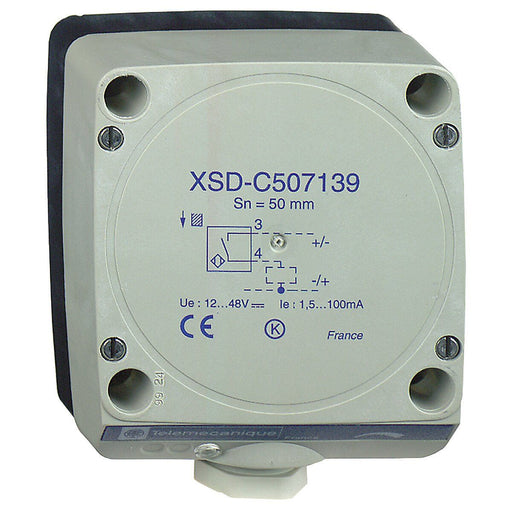 Telemechanique Sensors - Induktiver Näherungsschalter induktiv XSDC407139 NO, 2L, 12-48VDC