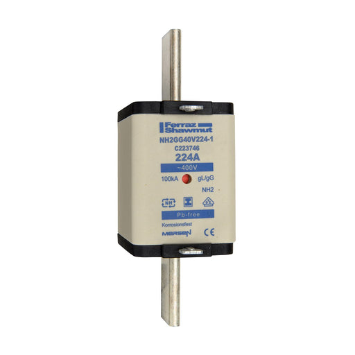 Mersen - Messersicherung Sicherungseinsatz NH gG NH2GG40V224-1 Gr.2 224A SGL KM − 3 Stück