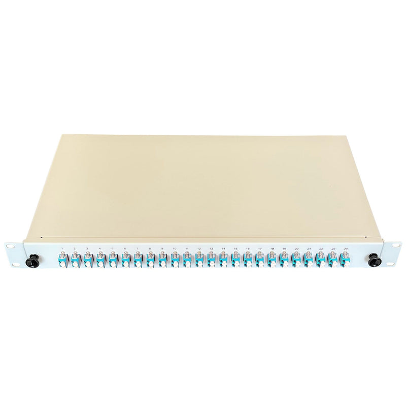 Paschke - Patchpanel LWL Spleissbox ausziehbar 19" 442405-4K-24SA 24xLCd OM3 AQUA