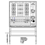 GSAB Elektrotechnik - Zähler-Komplettschrank Wandlermessung 25.W630.001 630A