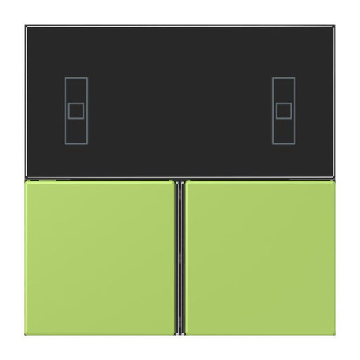 Jung - Abdeckung/Bedienelement für Installationsschalterprogramme Tastensatz 3fach LC 4093 TSA 221 vert clair