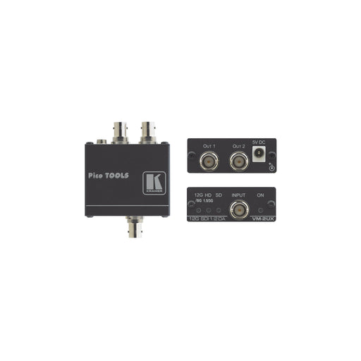 Kramer - Audio/Video-Funksystem 4K Verteilverstärker VM-2UX 1:2 f.12G SDI