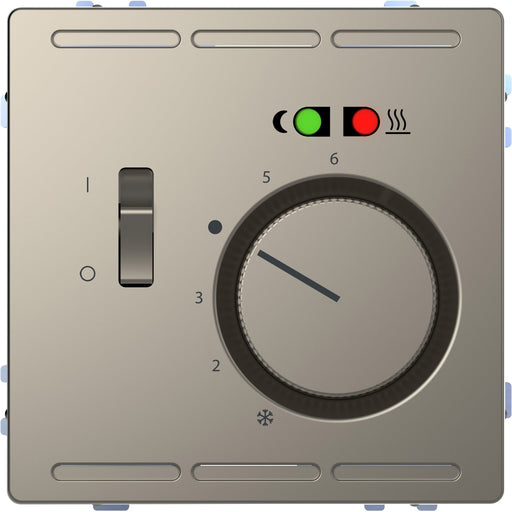 Merten - Raumthermostat Fußbodentemperaturregler MEG5764-6050 230V Schalt.nickelme