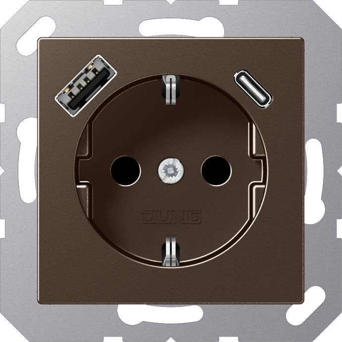 Jung - Steckdose SCHUKO Steckdose A 1520-15 CA MO mit USB Typ AC