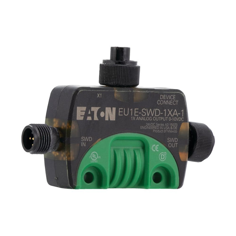 Eaton - Feldbus, Dez. Peripherie - Analoges Ein-/Ausgangs-Modul SWD T-Connector Analogmo- EU1E-SWD-1XA-1 dul 0-10V IP69K