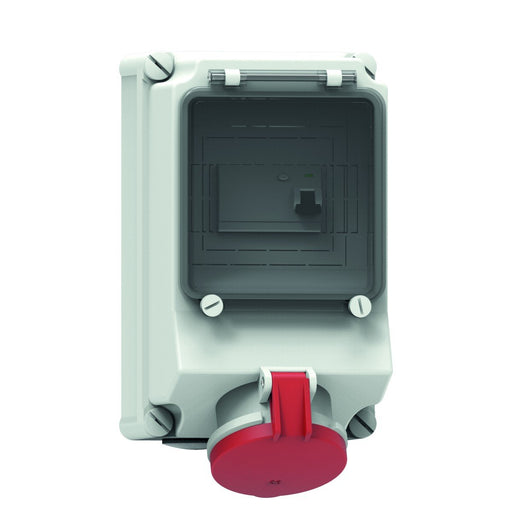 Bals Elektrotech - CEE-Steckdose abschaltbar, abgesichert (IEC 60309) Wandsteckdose abgesichert 15017 63A 5p 400V 6h IP44