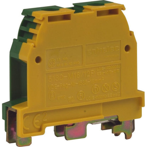 DEHN - Schutzleiter-Reihenklemme SL-Klemme SLK 16 16mmq m.Uni.-Sockel