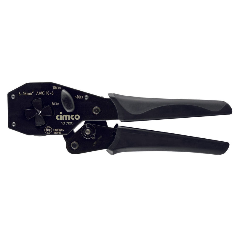 Cimco Werkzeuge - Presswerkzeug Kabelschuhe/Verbinder, Aderendhülsen, Schirmanschluss Crimpzange 107120 POWER-CRIMP comfort