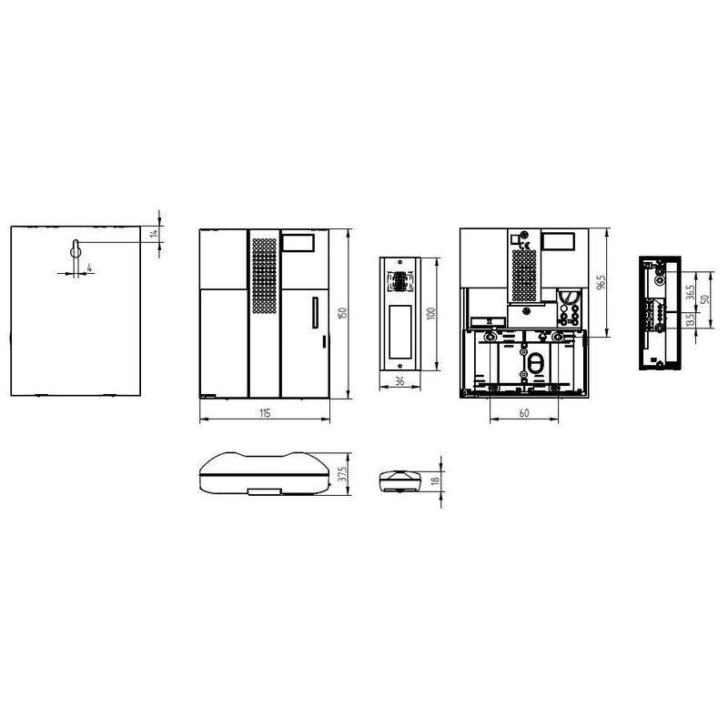 Grothe - Gong Funkgong-Set komplett MISTRAL 300M