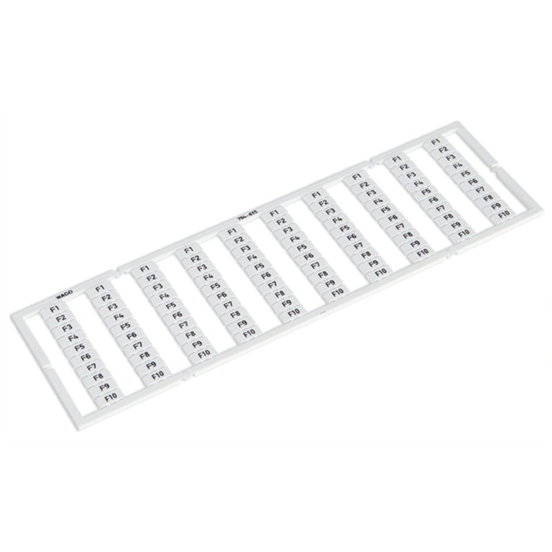 WAGO - Klemmenmarkierung WMB-Bezeichnungssystem 794-615 S: F1-F10 − 5 Stück