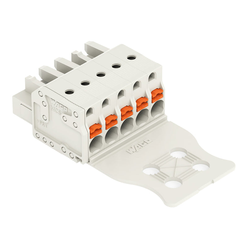 WAGO - Kabelsteckverbinder für Leiterplattensteckverbinder 1-Leiter-Federleiste 2721-105/026-000/134 Push-inCAGECLAMP,lgr − 100 Stück