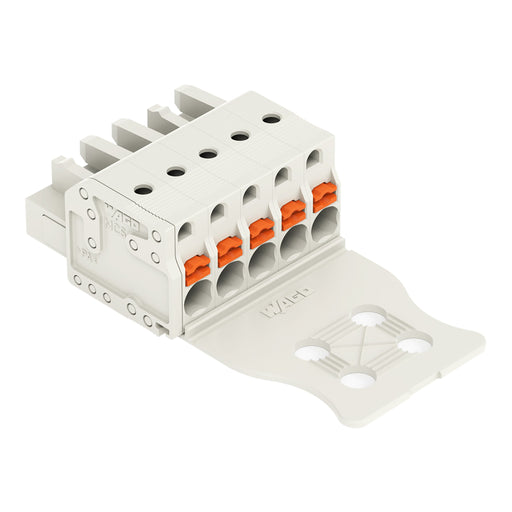 WAGO - Kabelsteckverbinder für Leiterplattensteckverbinder 1-Leiter-Federleiste 2721-105/026-000/134 Push-inCAGECLAMP,lgr − 100 Stück