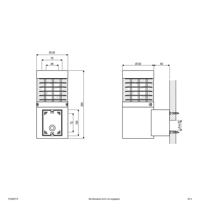 EVN Lichttechnik - Decken-/Wandleuchte Wandleuchte PLR262715 IP54