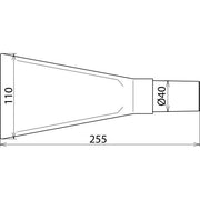 DEHN - Zubehör/Ersatzteile für Sicherheitsgeräte Flachdüse FD 110 MS B 110/L 260 mm