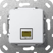 Gira - Einsatz/Abdeckung für Kommunikationstechnik Modular Jack RJ45 Cat6A 569503 rws Gender Changer