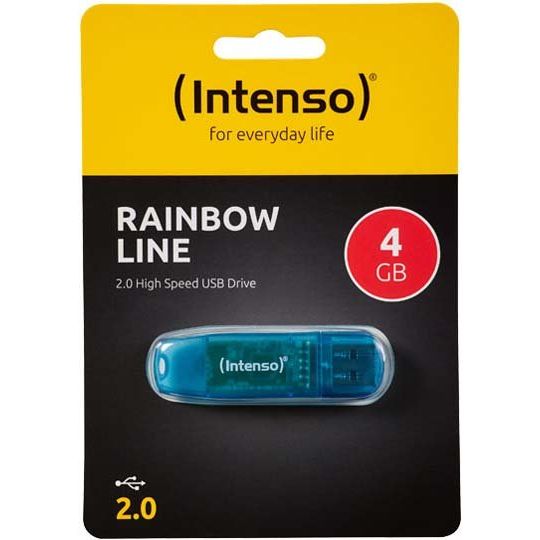 Intenso - Speichermedium digital USB 2.0 Stick 4GB 3502450 Rainbow Line