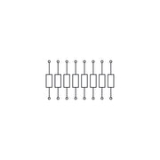 WAGO - Bauelement-Reihenklemme Bauteilmodul m. Widerstand 289-114 Widerstand 2K7