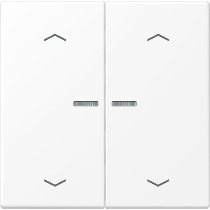Jung - Abdeckung/Bedienelement für Installationsschalterprogramme Wippe mit Lichtleiter LS 102 KO5P WWM schneeweiß matt