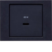 Berker - Einsatz/Abdeckung für Kommunikationstechnik Zentralplatte 48607006 USB K.x, anth m