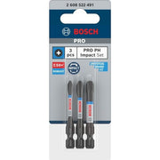 Bosch - Bit PRO PH Impact Bit 2608522491 Set, 55 mm, 3-tlg