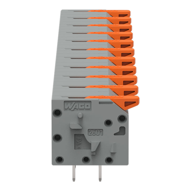 WAGO - Leiterplattenklemme 2601-1511 1,5mm²,gr − 10 Stück