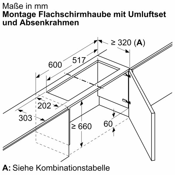 Bosch - Zubehör/Ersatzteile für Dunstabzugshauben Absenkrahmen DSZ4660