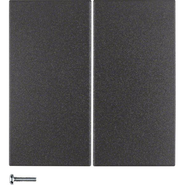 Berker - Bedienelement intelligent Taste 2fach 85142185 anthrazit matt