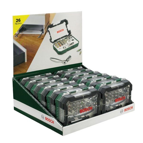 Bosch - Werkzeugset Schrauberbit- und 2607017322 Ratschen-Set