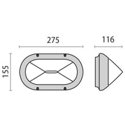 Performance in Light - Decken-/Wandleuchte Wandleuchte SuperDELTA #1700 ws OVALE E27 60W