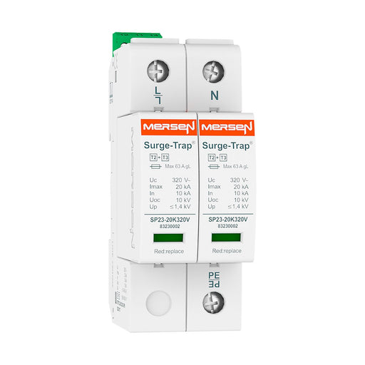 Mersen - Überspannungsableiter für Energietechnik/Stromversorgung Überspg.-Ableiter Typ 2+3 STPT23-20K320V-2PM 20kA Uc320V 2+0 TNS