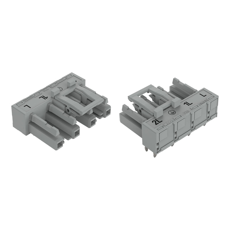 WAGO - Leiterplattensteckverbinder Buchse für Leiterplatten 770-844/011-000/064- abgew.,4-polig,gr − 50 Stück