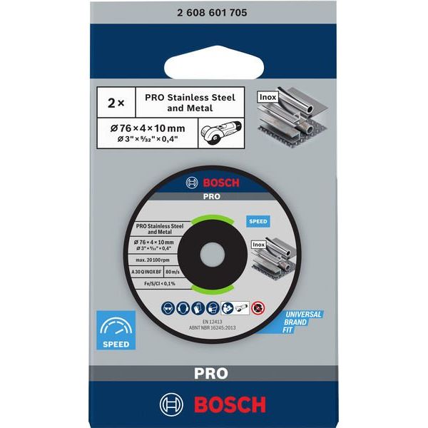 Bosch - Trenn-/Schleifscheibe PRO Stainless Steel and 2608601705 Metal Schleifscheibe
