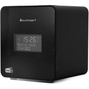 Soundmaster - Radio DAB+/UKW-RDS Uhrenradio UR109SW sw mit Sprachaufnahme − 2 Stück
